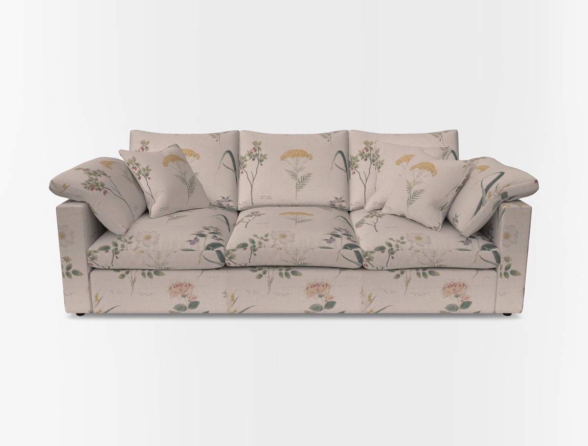 4 Seater Straight Arm Sofa