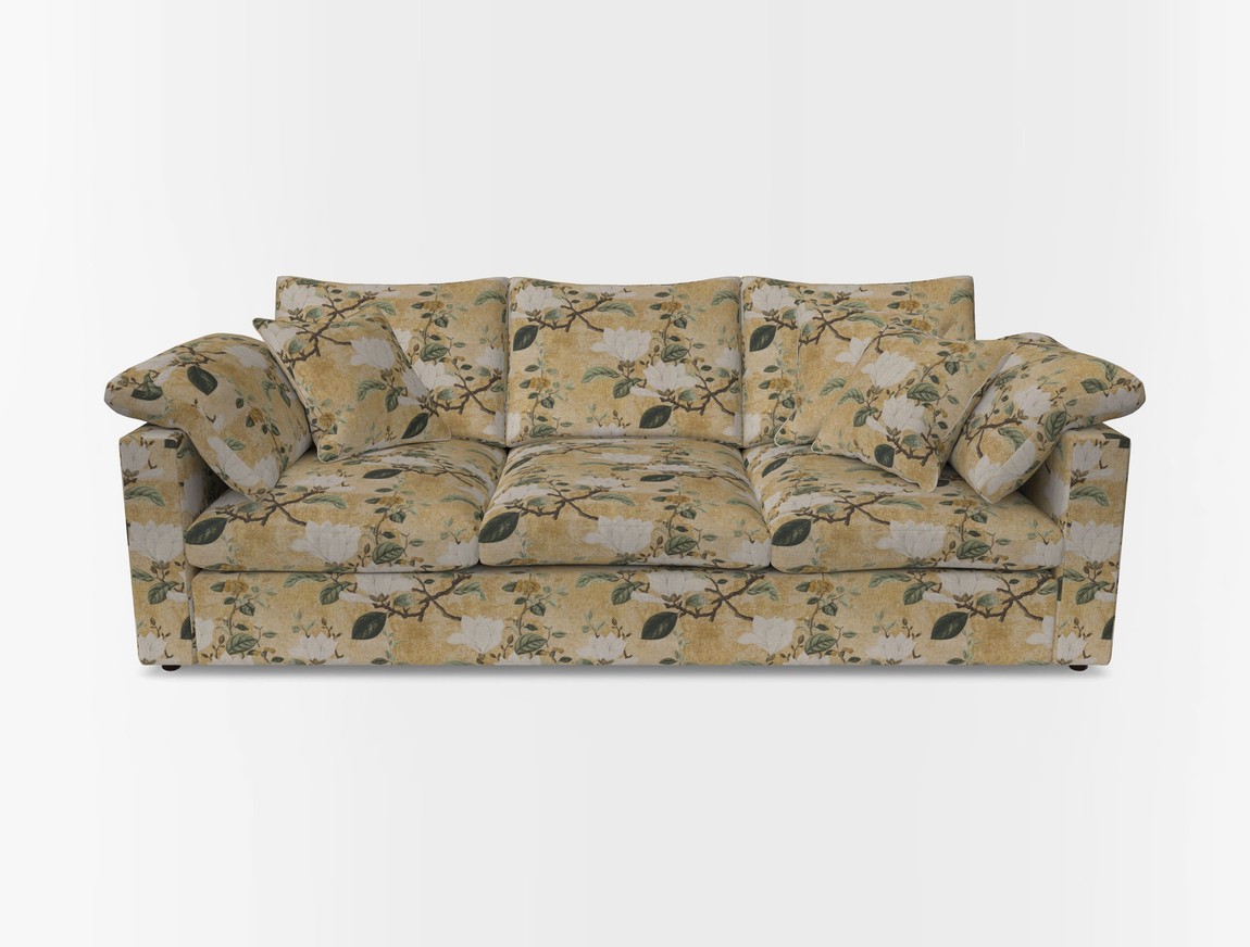4 Seater Straight Arm Sofa