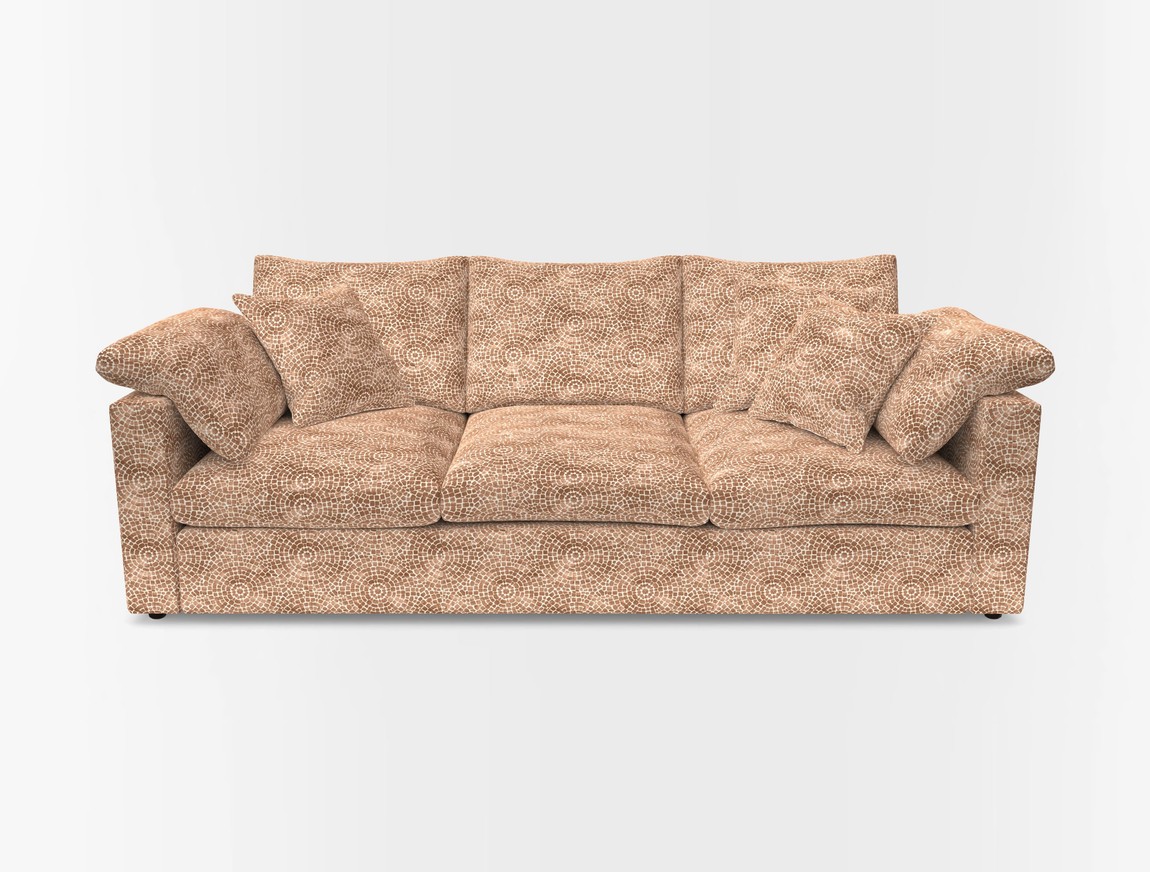 4 Seater Straight Arm Sofa