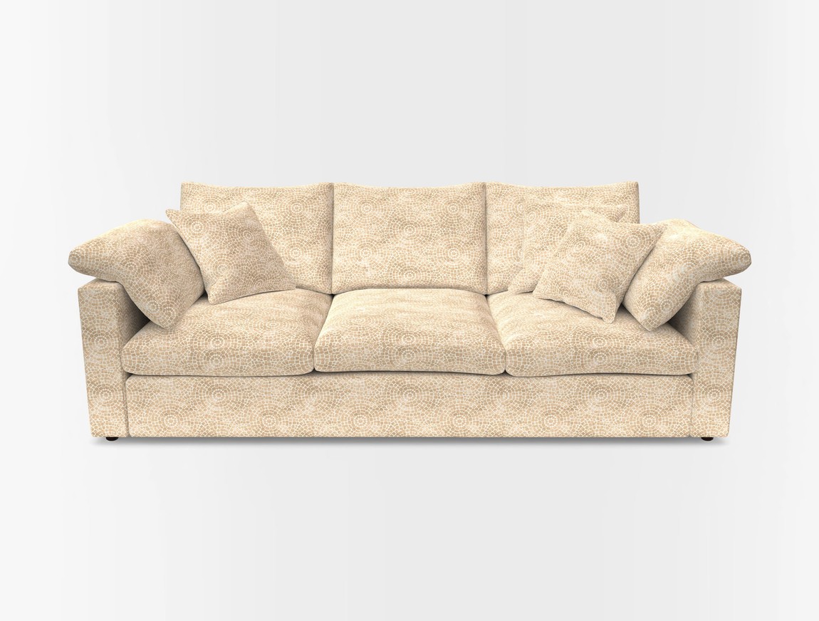 4 Seater Straight Arm Sofa