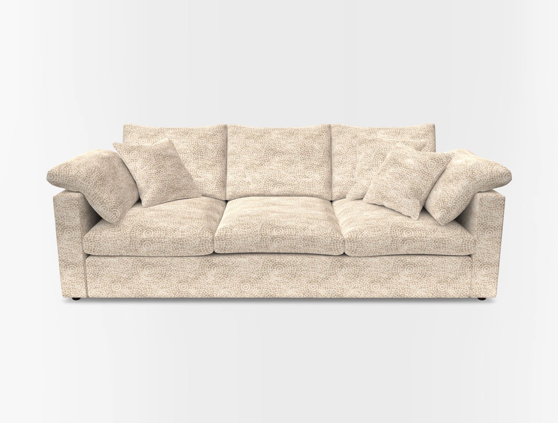 4 Seater Straight Arm Sofa