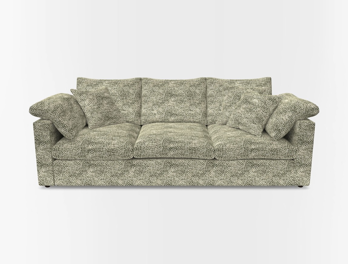 4 Seater Straight Arm Sofa