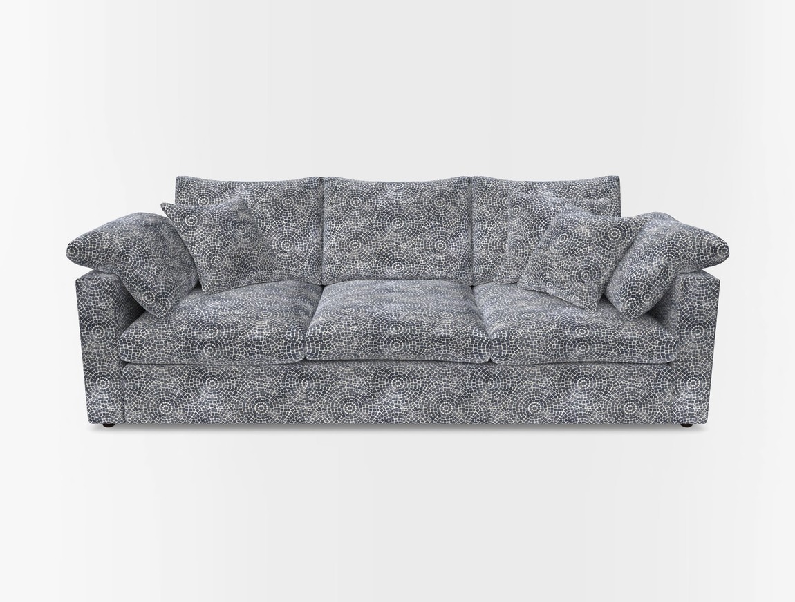 4 Seater Straight Arm Sofa