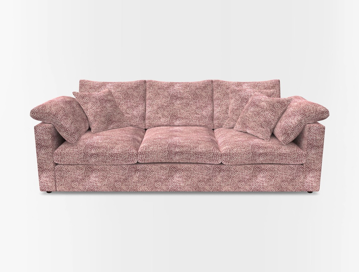 4 Seater Straight Arm Sofa
