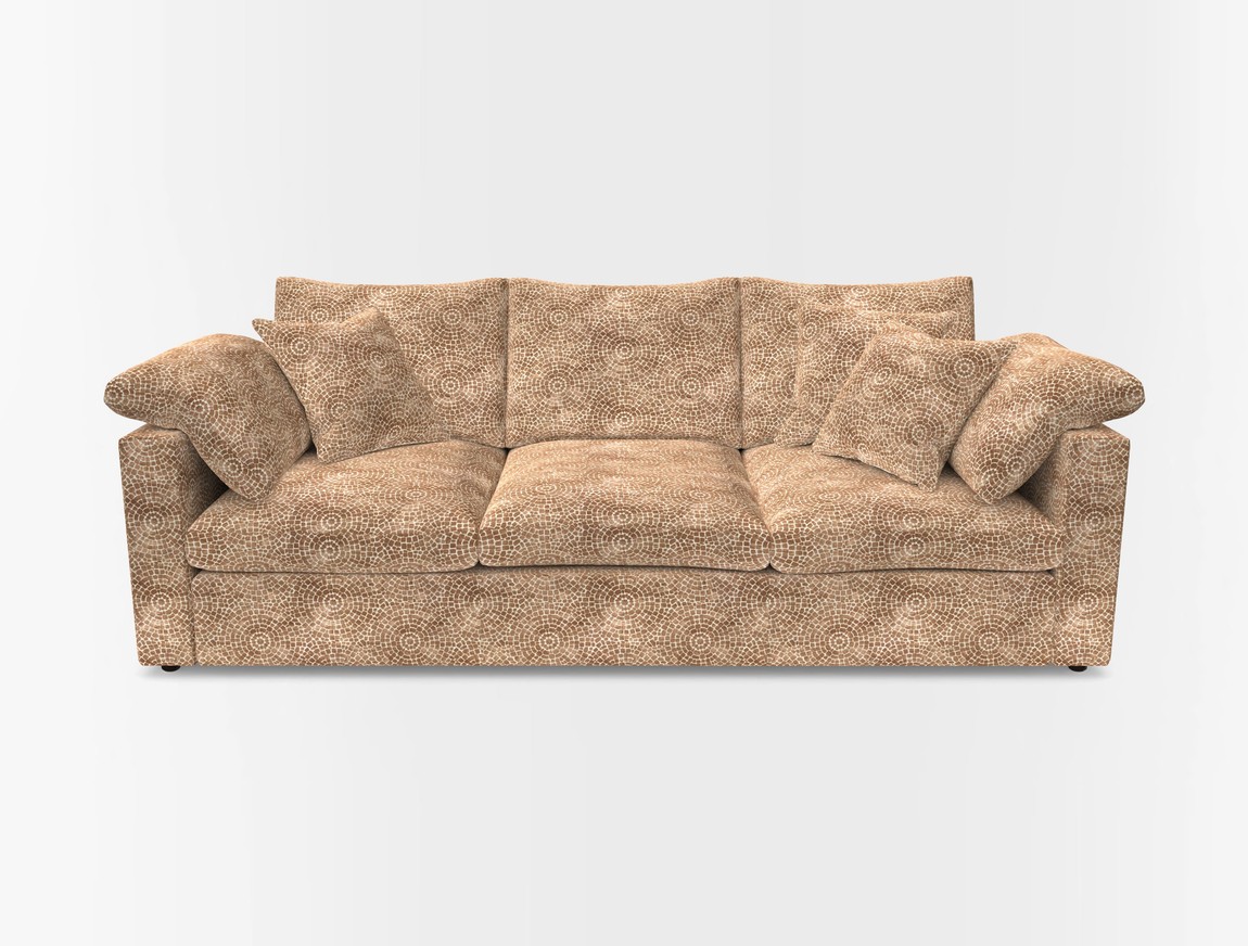 4 Seater Straight Arm Sofa