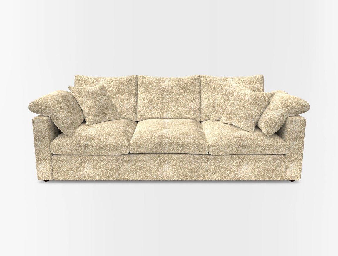 4 Seater Straight Arm Sofa