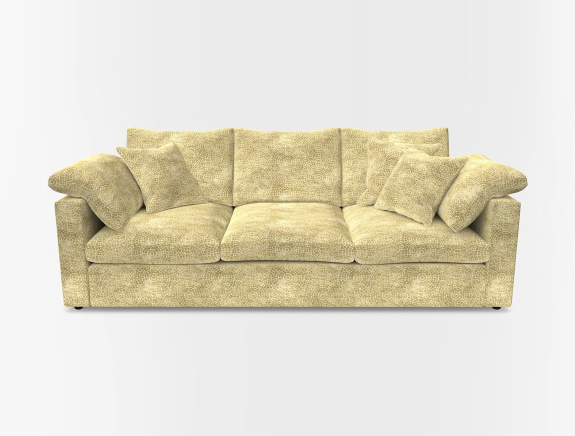 4 Seater Straight Arm Sofa