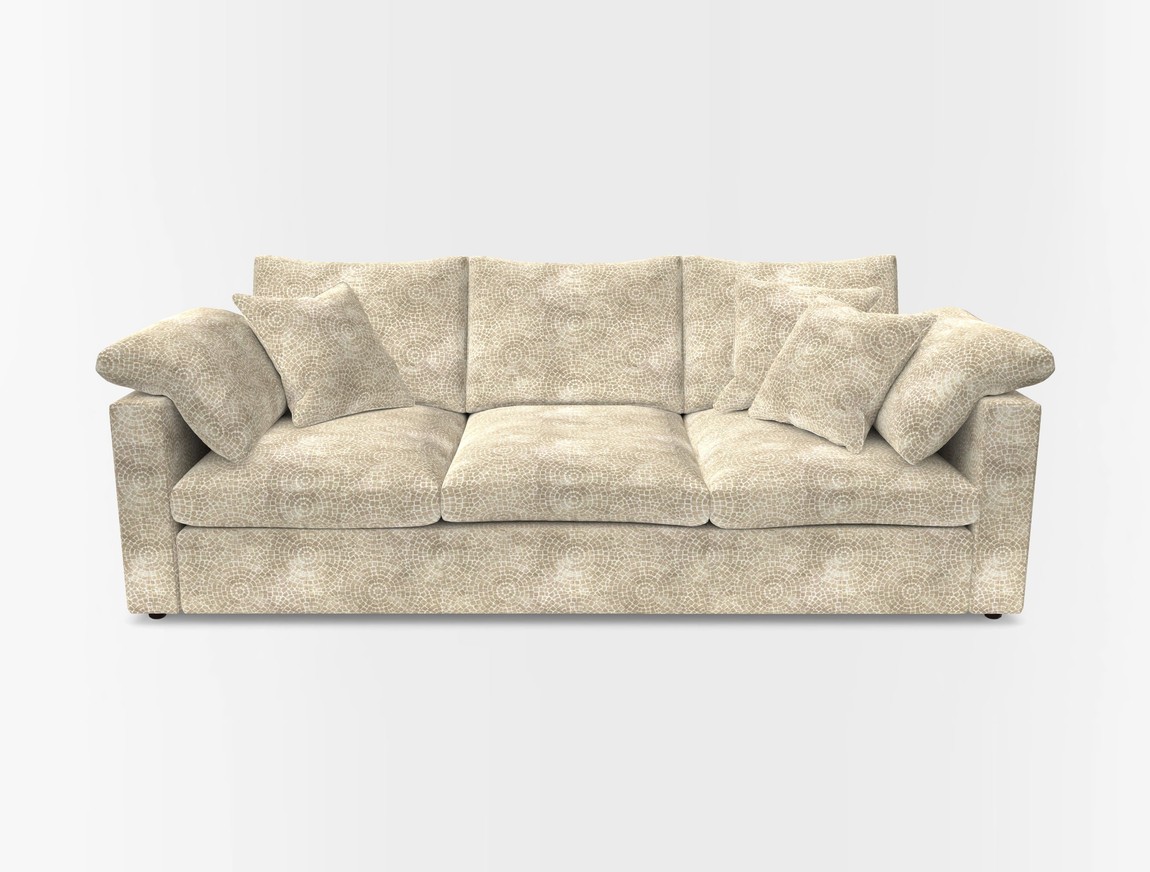 4 Seater Straight Arm Sofa