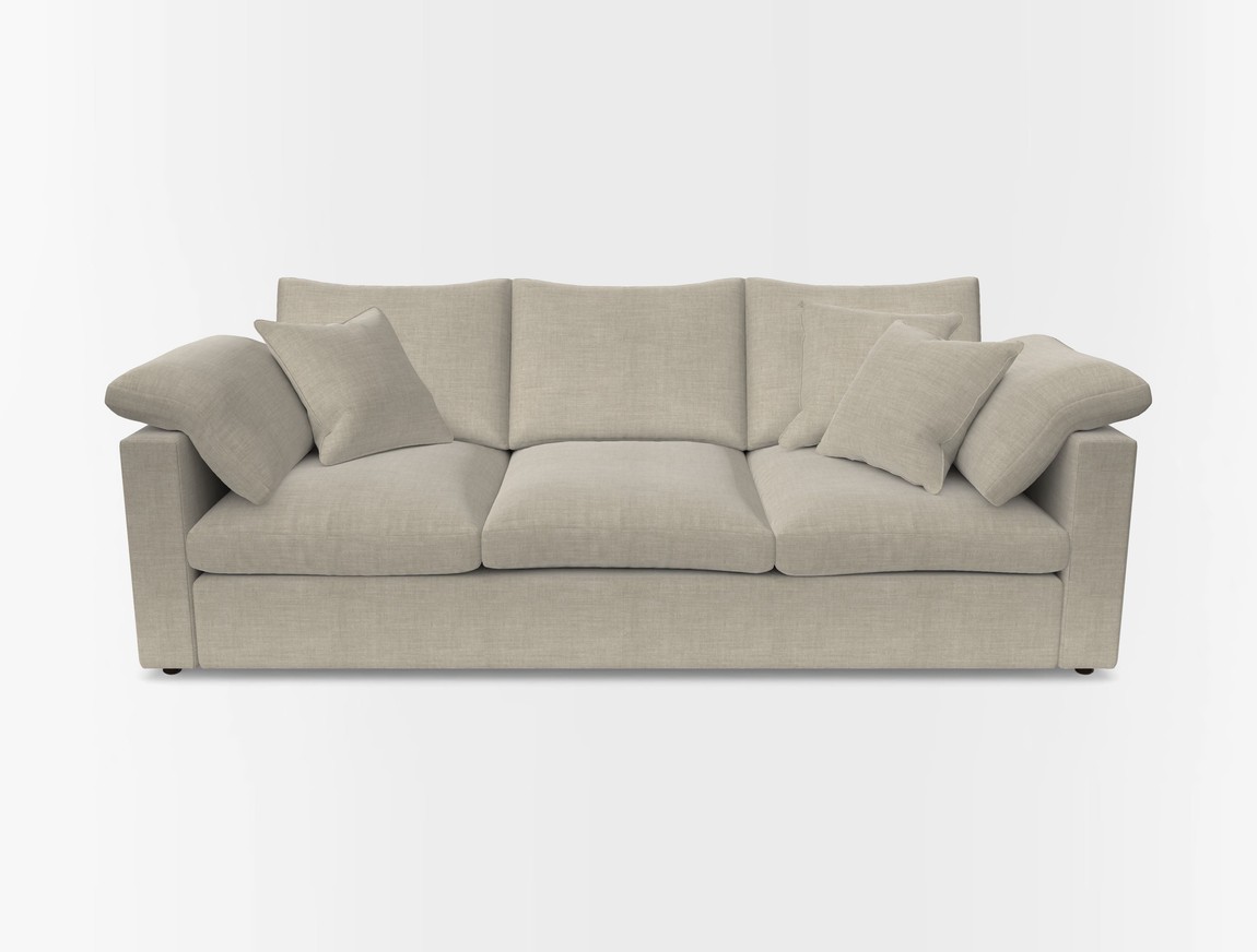 4 Seater Straight Arm Sofa
