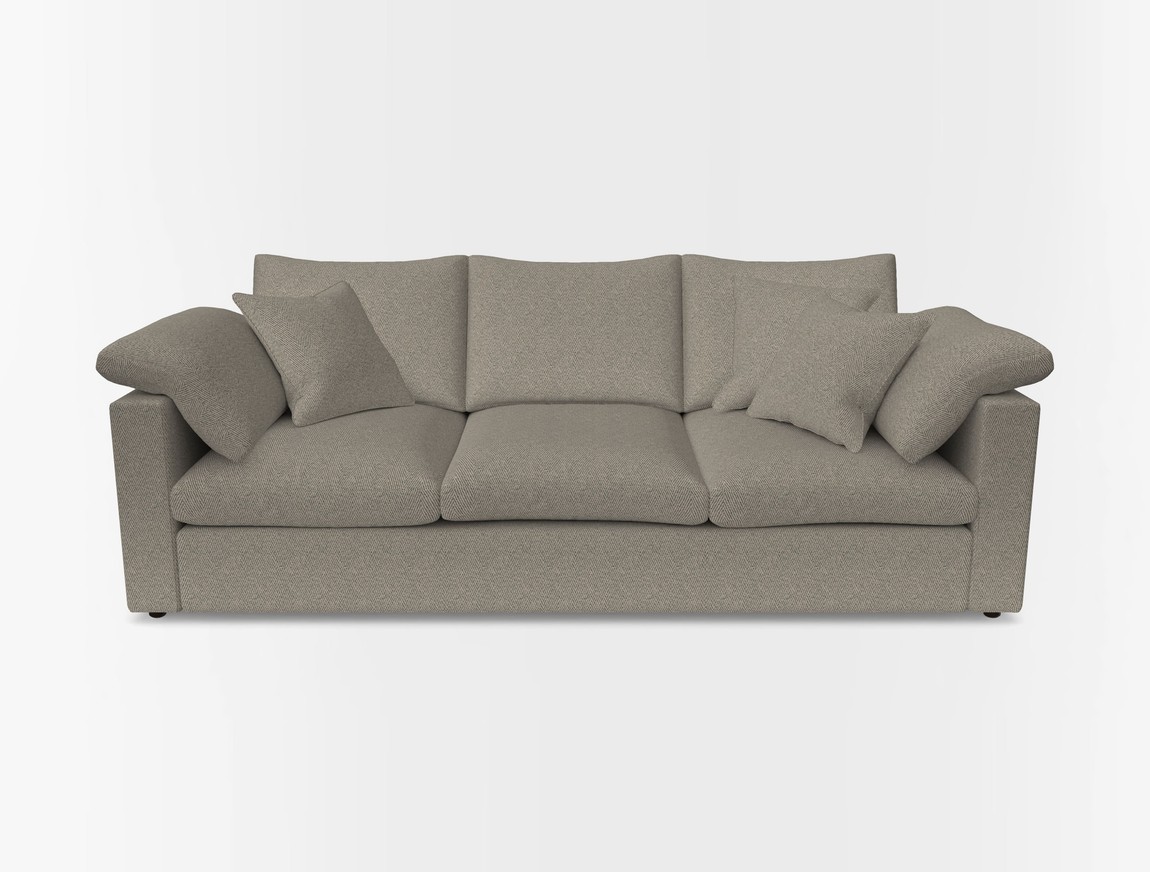 4 Seater Straight Arm Sofa