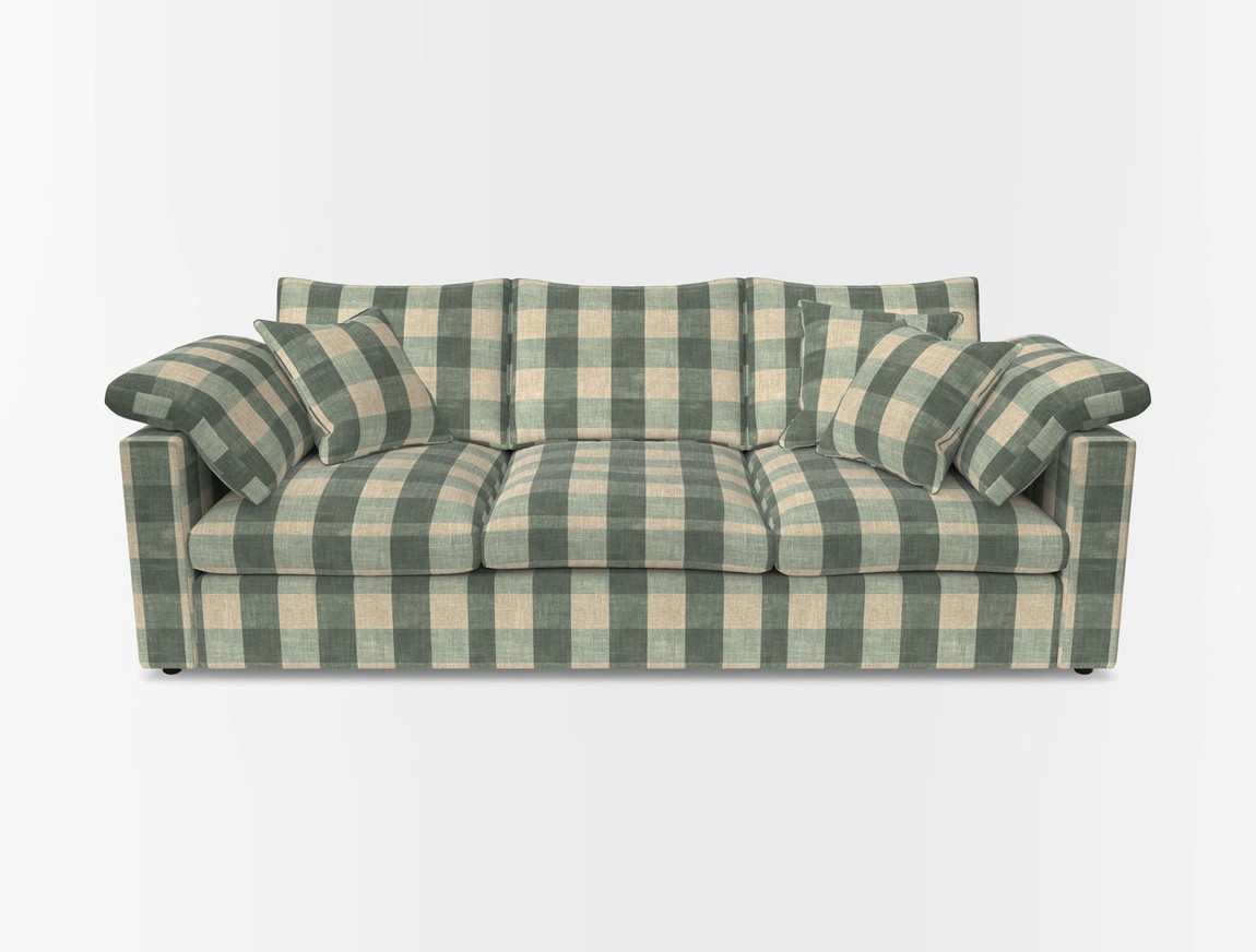 4 Seater Straight Arm Sofa