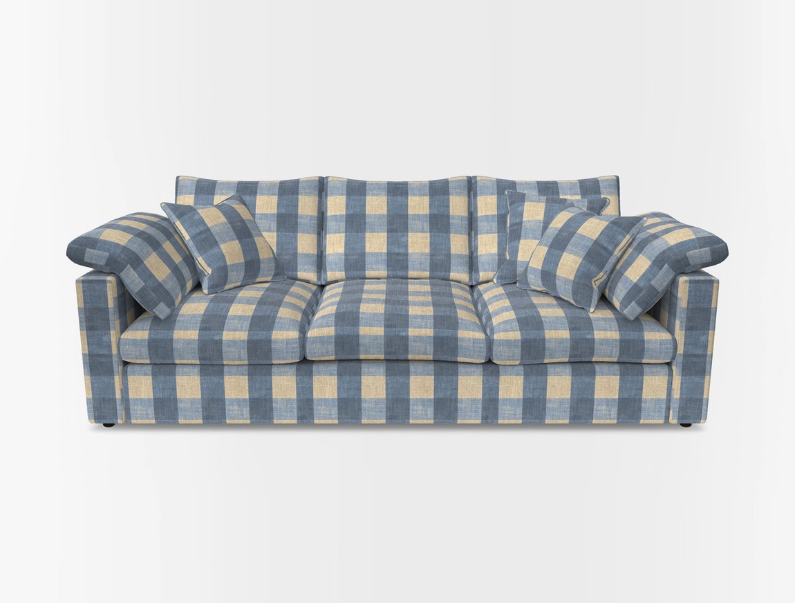 4 Seater Straight Arm Sofa