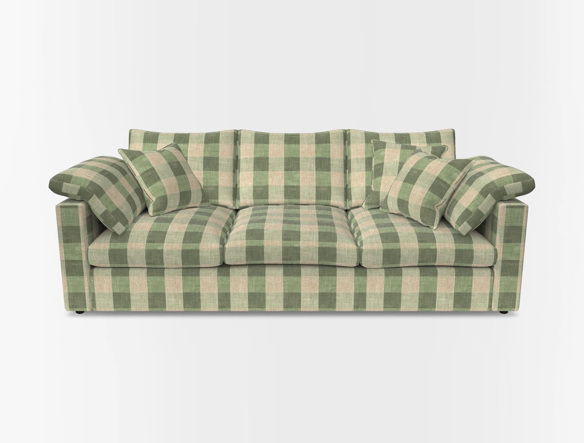 4 Seater Straight Arm Sofa