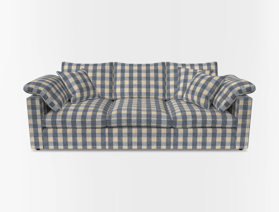 4 Seater Straight Arm Sofa