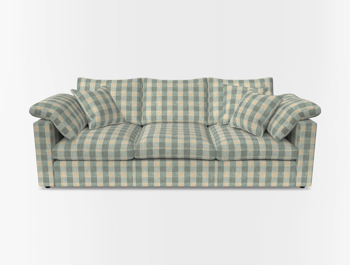 4 Seater Straight Arm Sofa