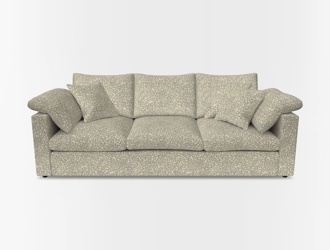 4 Seater Straight Arm Sofa