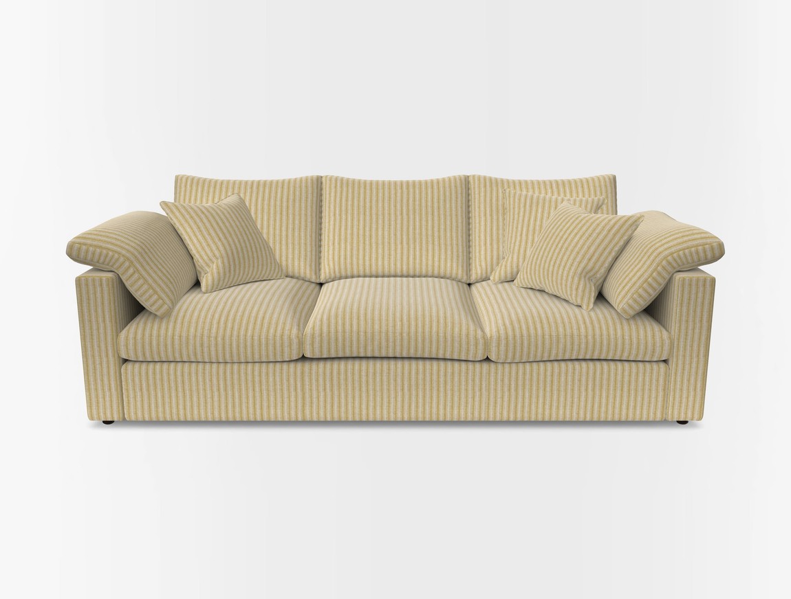 4 Seater Straight Arm Sofa