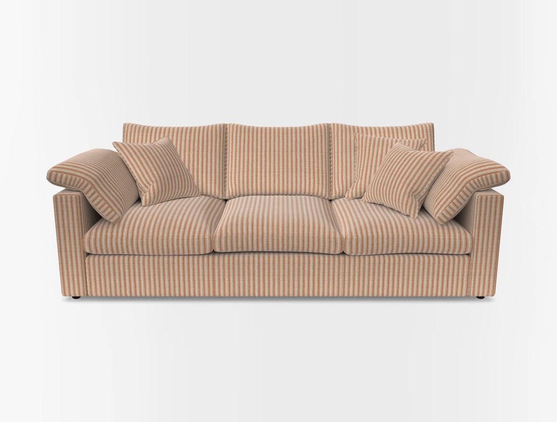 4 Seater Straight Arm Sofa