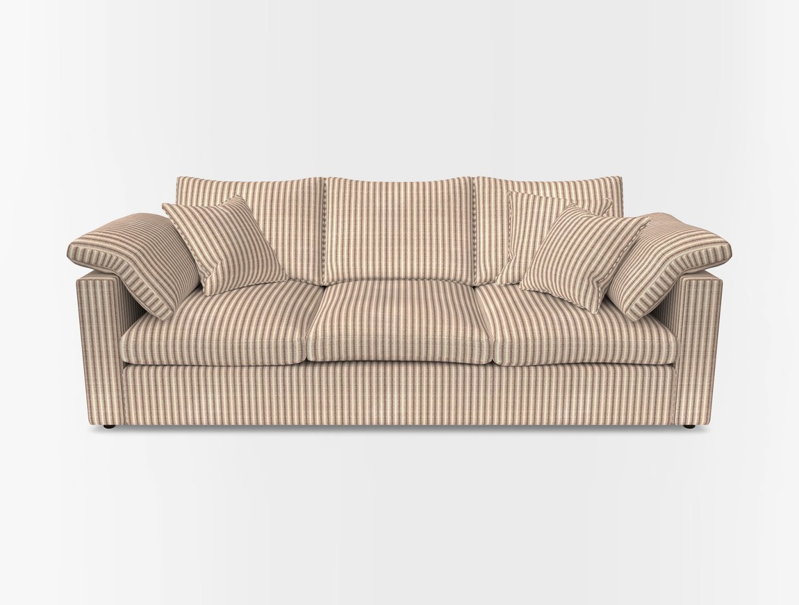 4 Seater Straight Arm Sofa