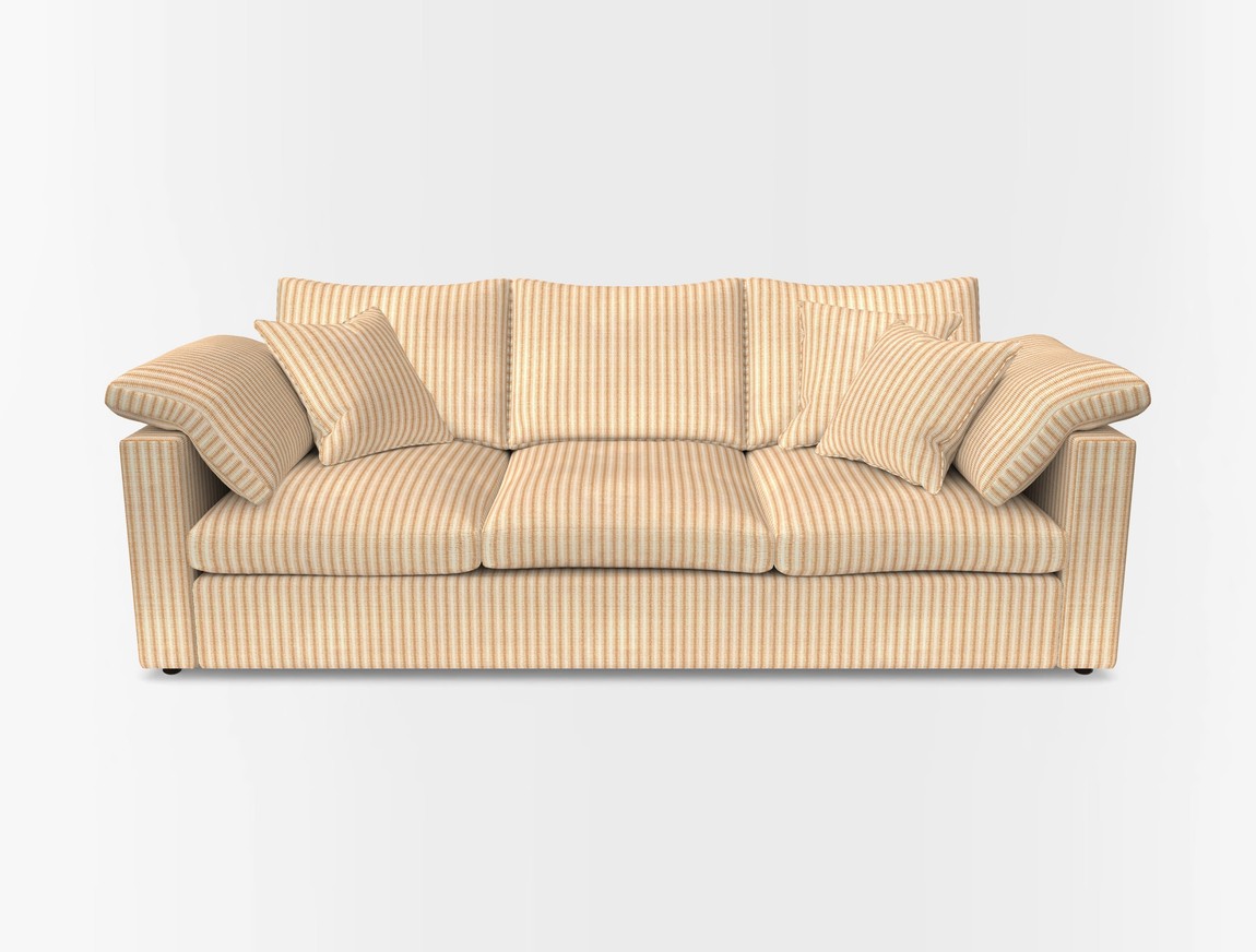 4 Seater Straight Arm Sofa