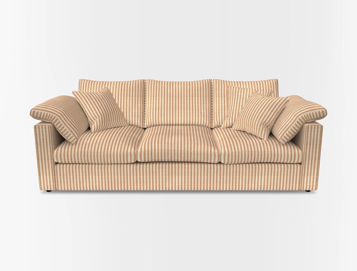 4 Seater Straight Arm Sofa