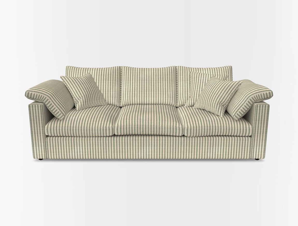 4 Seater Straight Arm Sofa