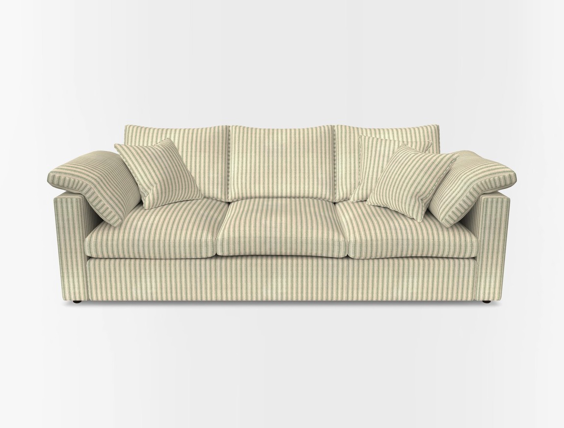 4 Seater Straight Arm Sofa