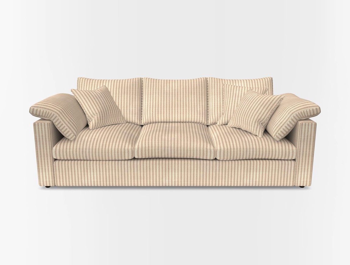 4 Seater Straight Arm Sofa