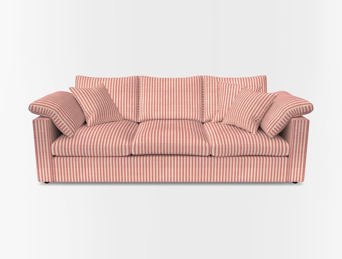 4 Seater Straight Arm Sofa