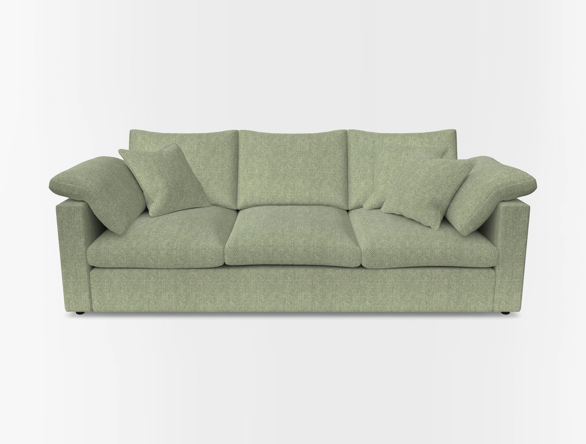 4 Seater Straight Arm Sofa