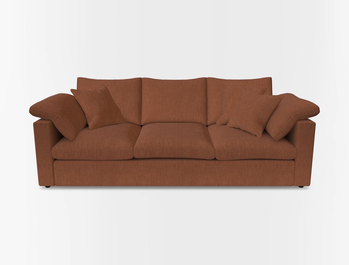 4 Seater Straight Arm Sofa