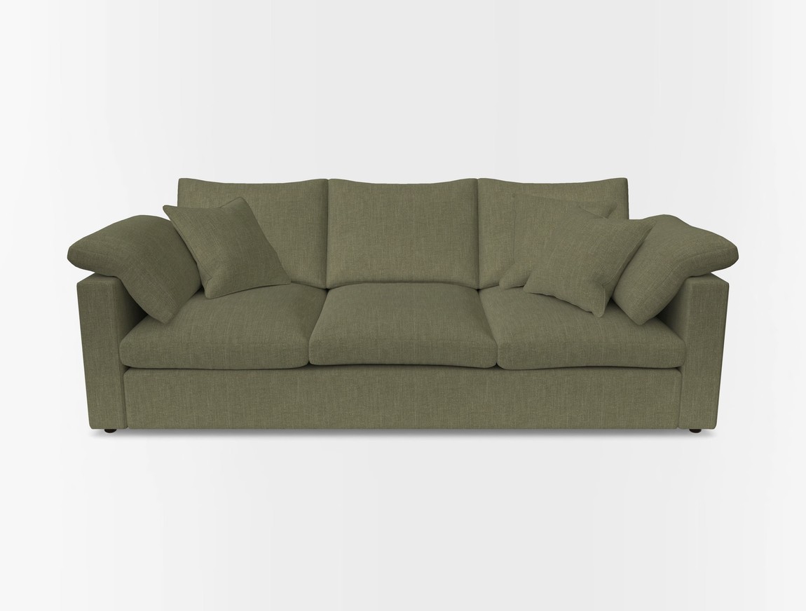 4 Seater Straight Arm Sofa