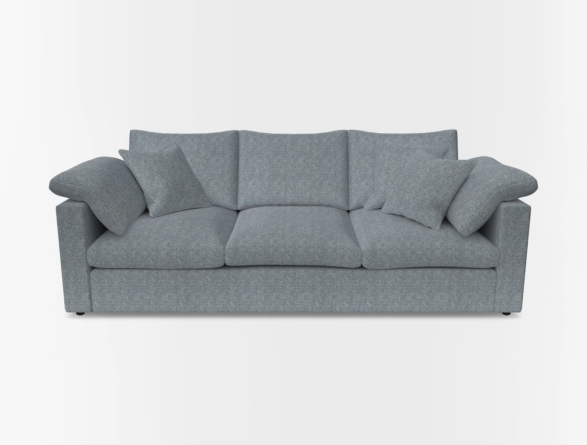 4 Seater Straight Arm Sofa