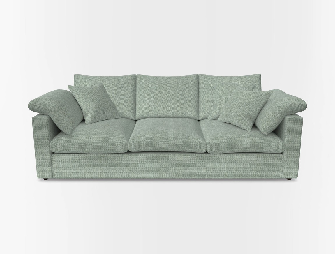 4 Seater Straight Arm Sofa
