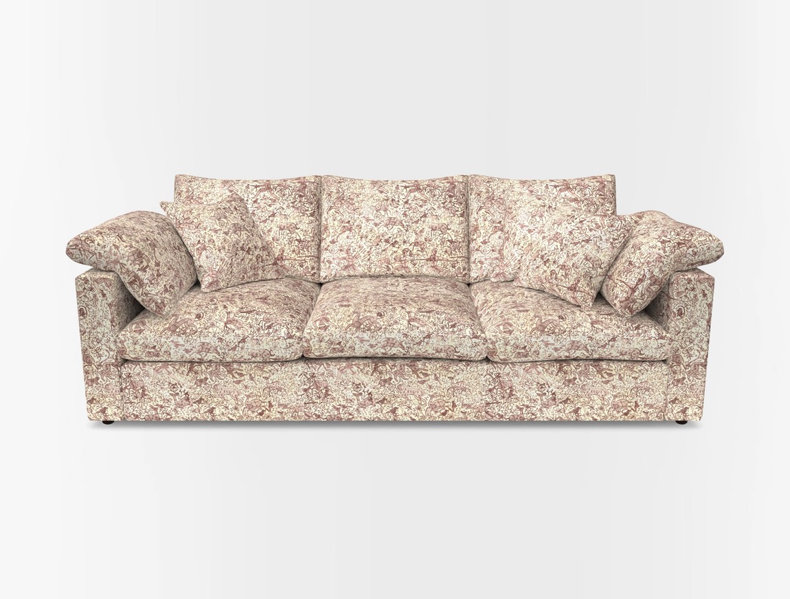 4 Seater Straight Arm Sofa