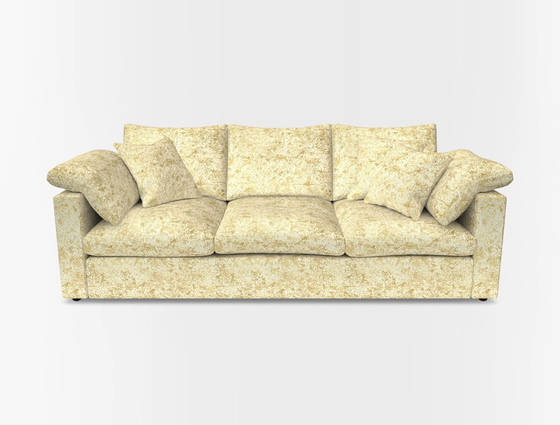 4 Seater Straight Arm Sofa