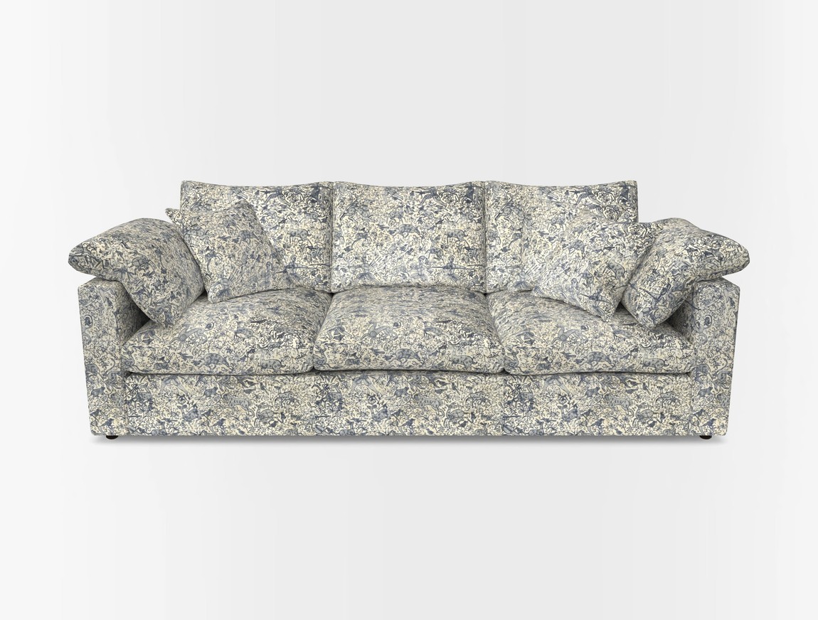 4 Seater Straight Arm Sofa