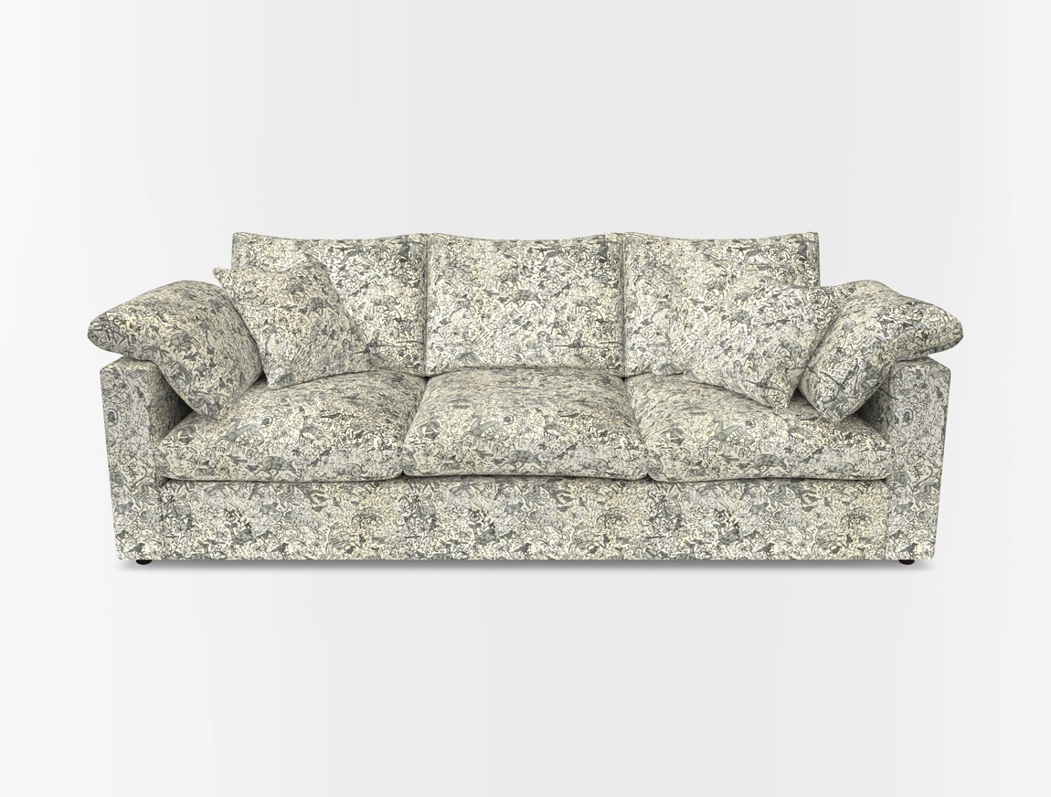 4 Seater Straight Arm Sofa