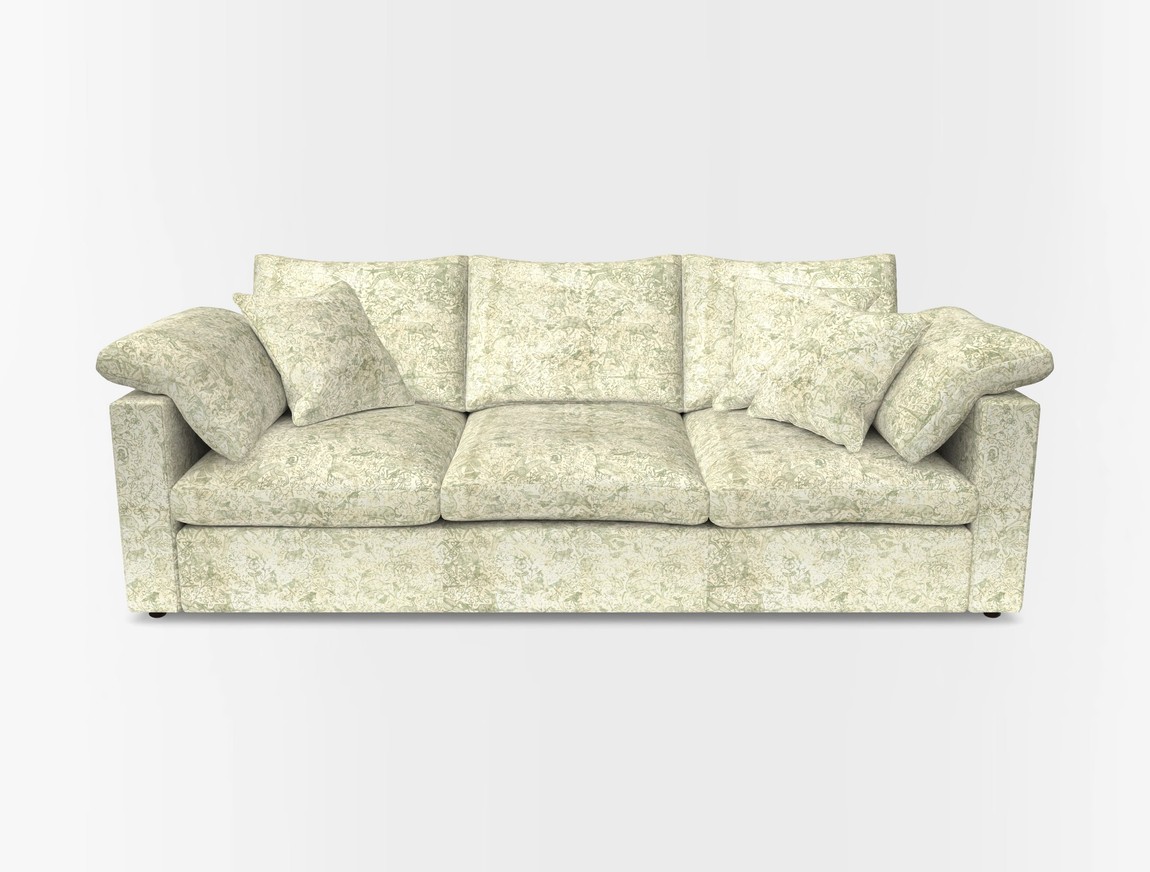 4 Seater Straight Arm Sofa