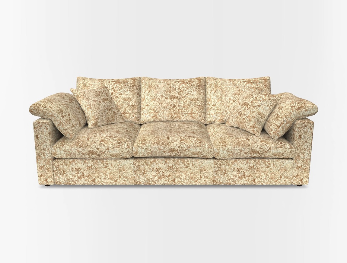 4 Seater Straight Arm Sofa