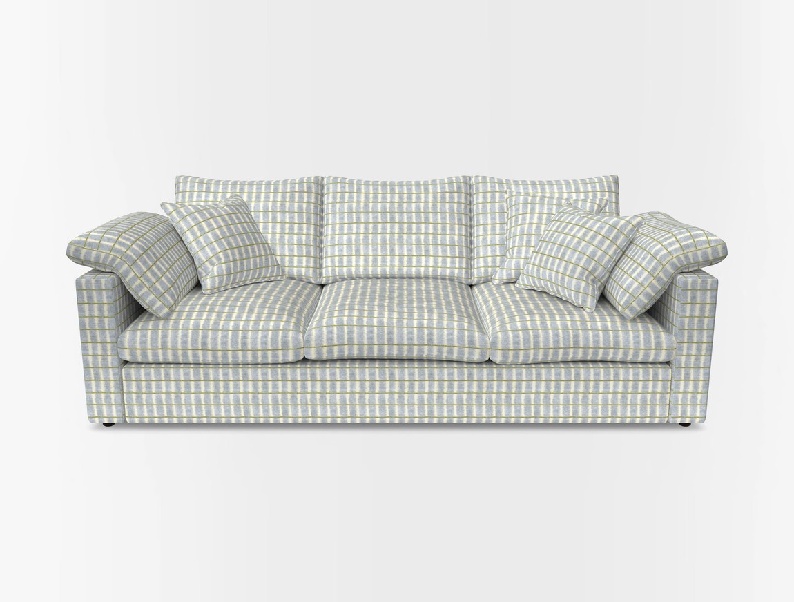 4 Seater Straight Arm Sofa