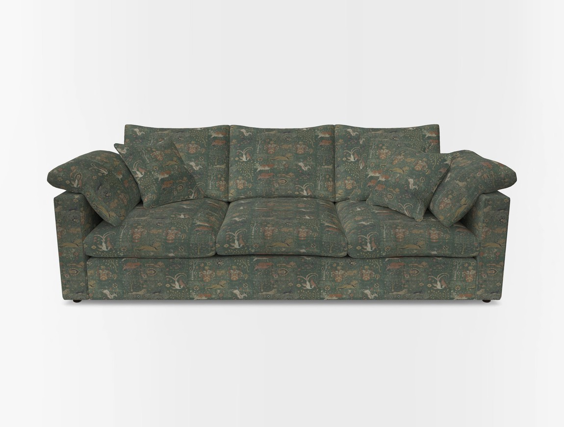 4 Seater Straight Arm Sofa