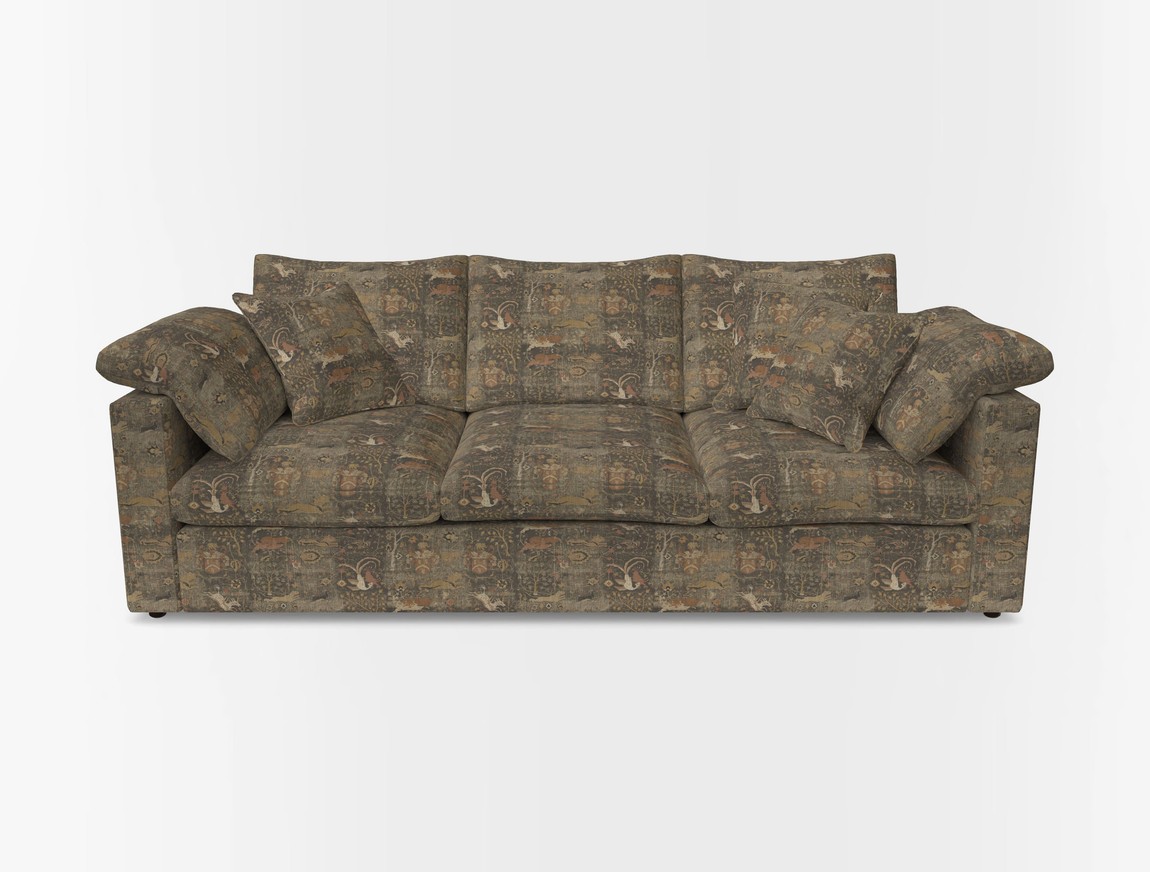 4 Seater Straight Arm Sofa