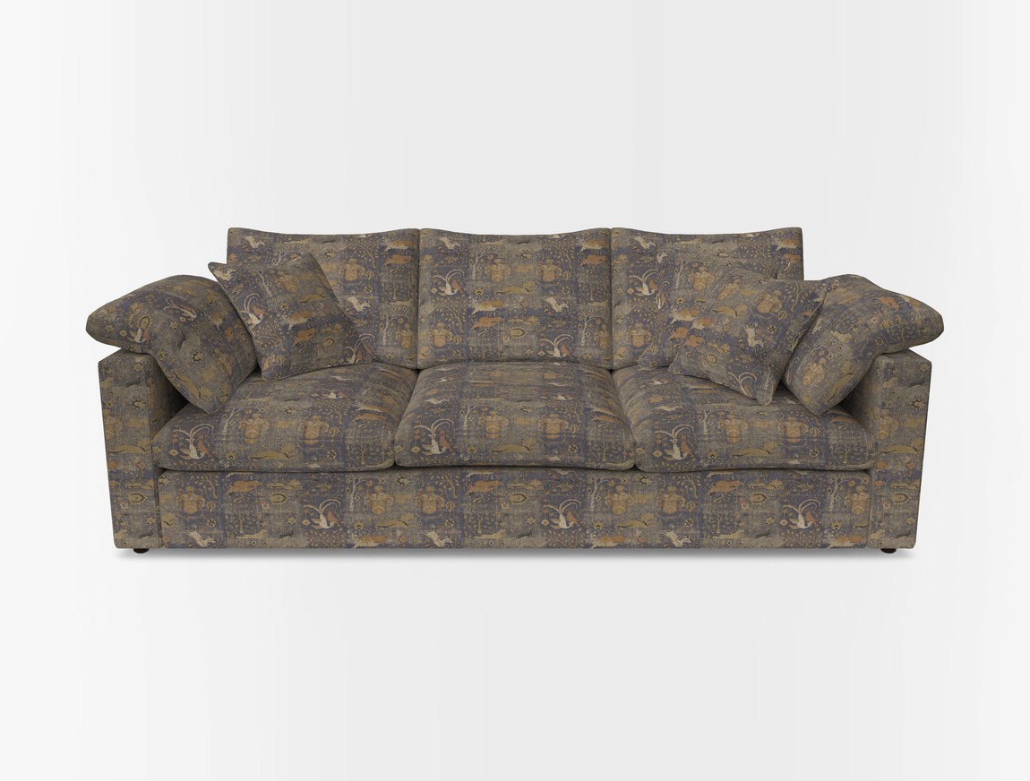 4 Seater Straight Arm Sofa