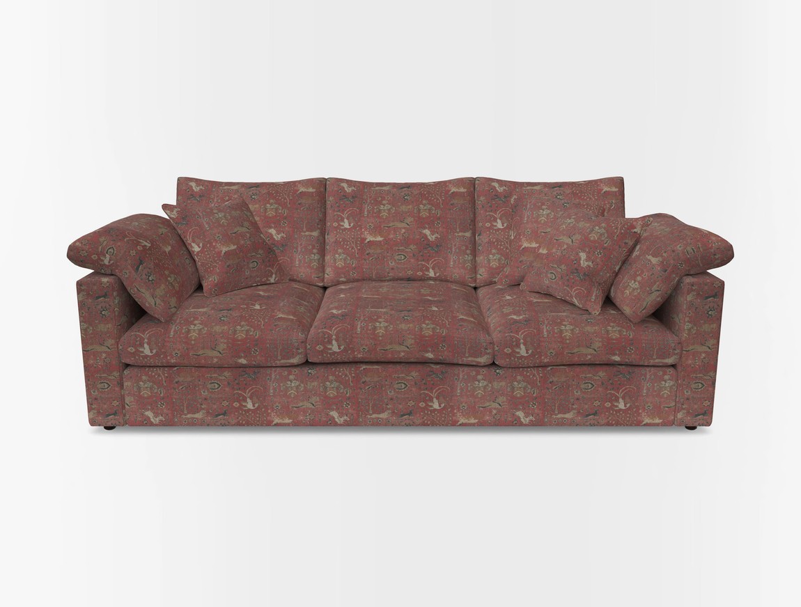 4 Seater Straight Arm Sofa
