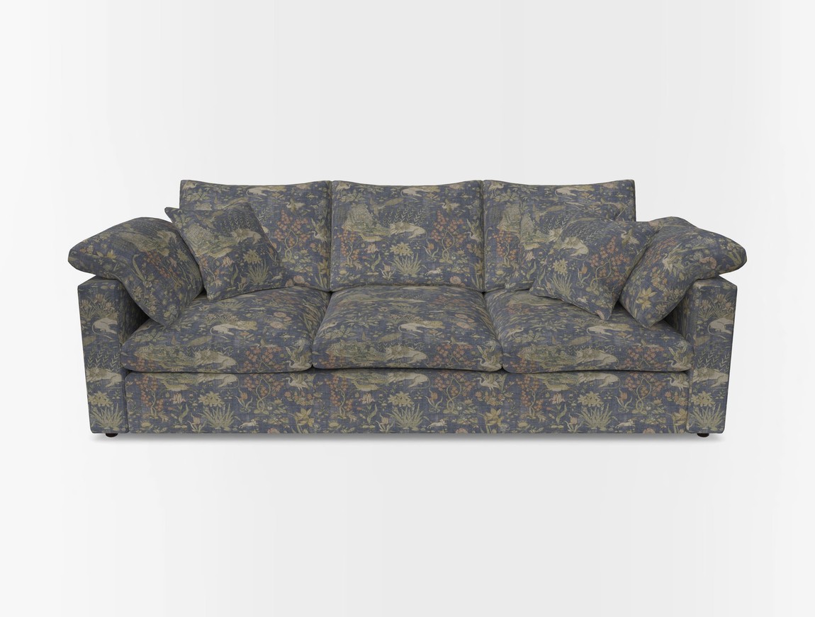 4 Seater Straight Arm Sofa
