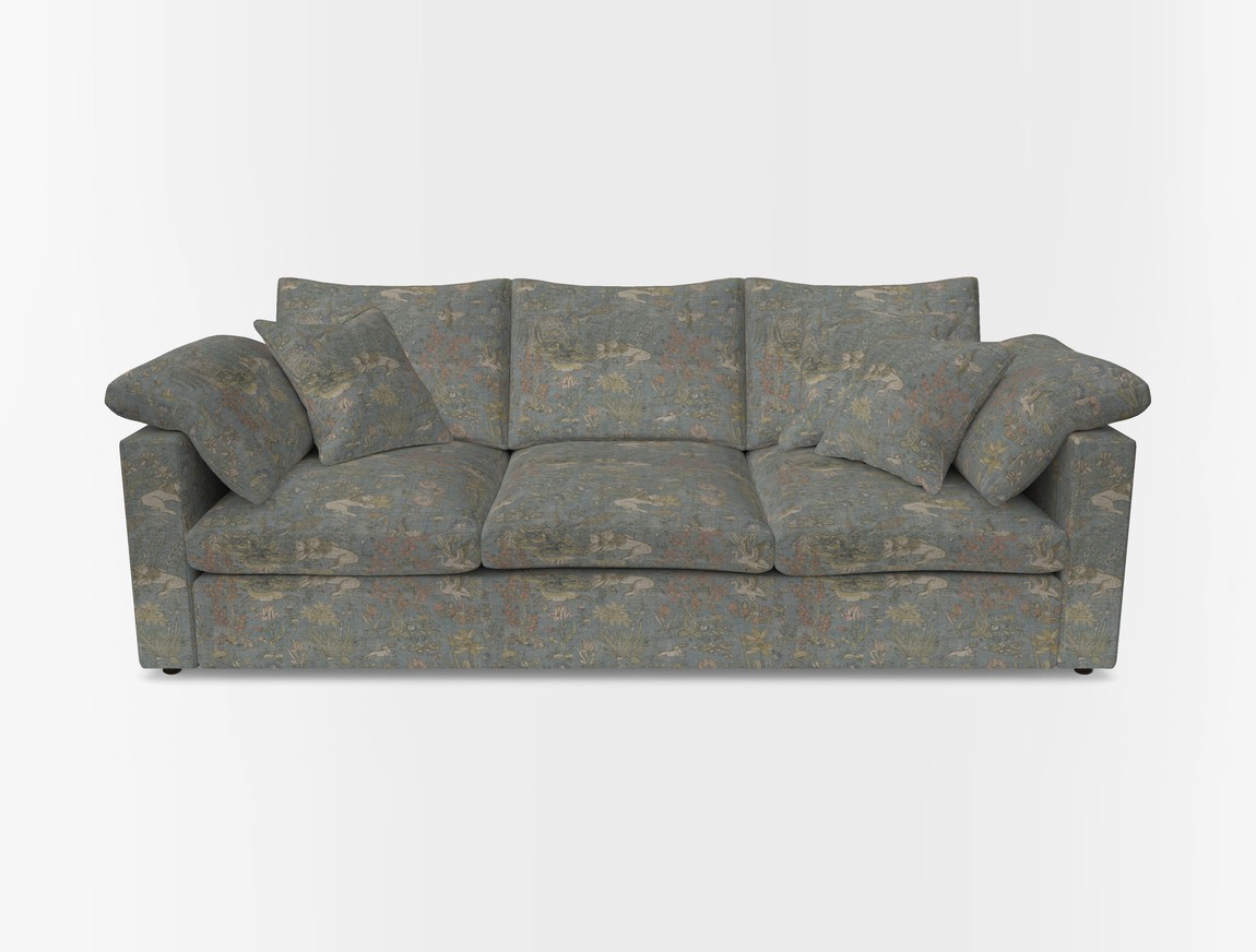 4 Seater Straight Arm Sofa