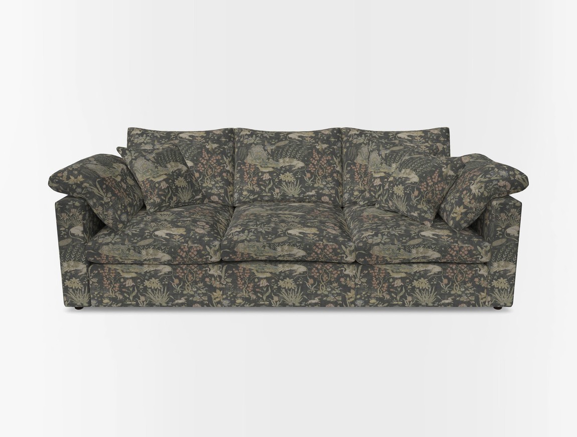 4 Seater Straight Arm Sofa