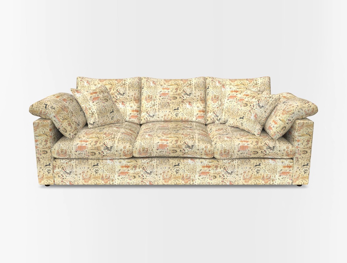 4 Seater Straight Arm Sofa