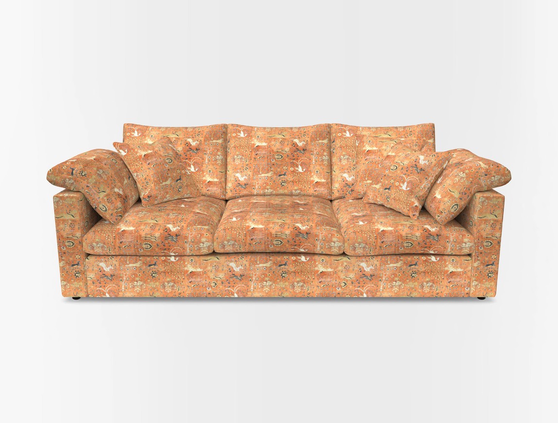 4 Seater Straight Arm Sofa